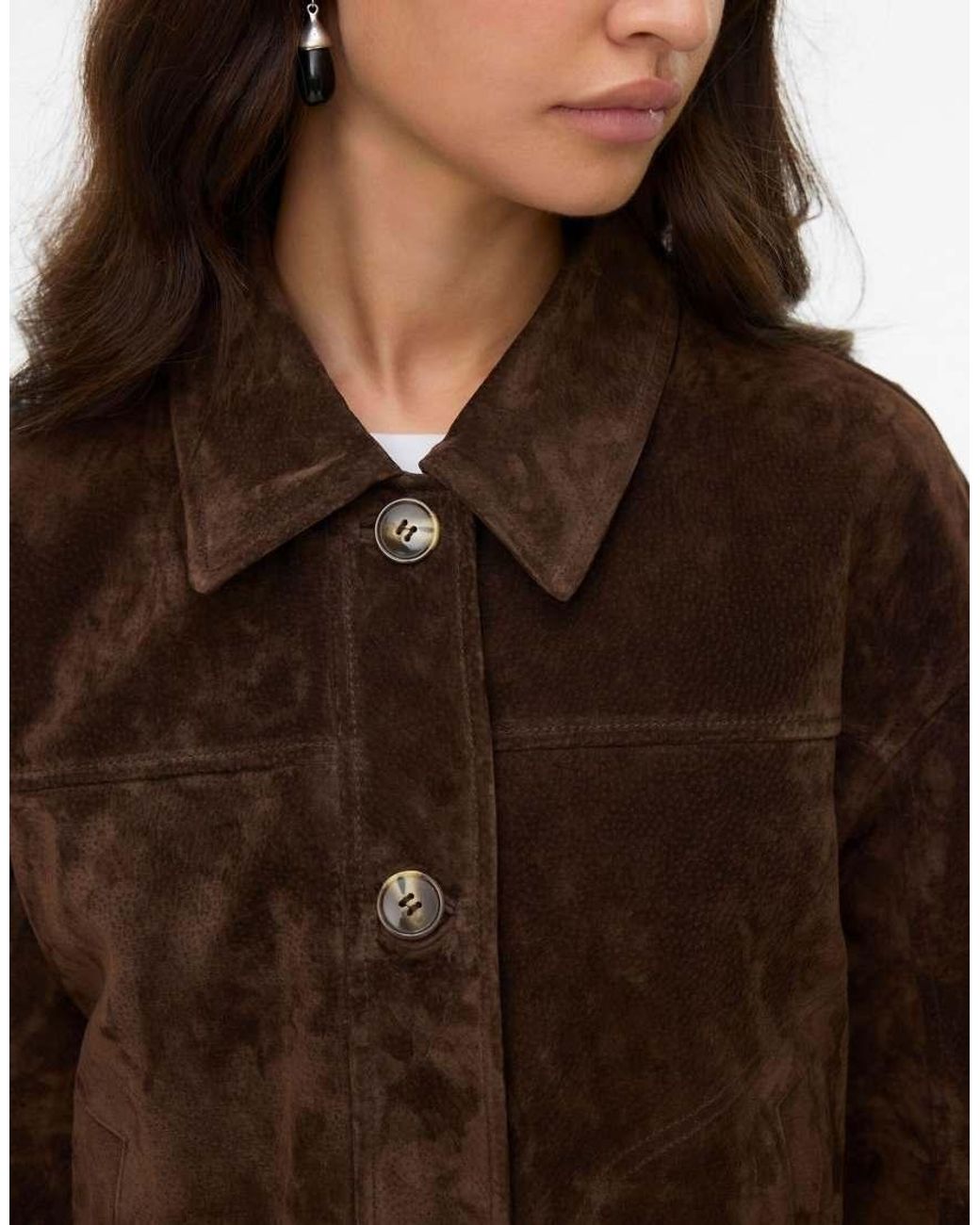 Vero Moda Brown Suede Jacket