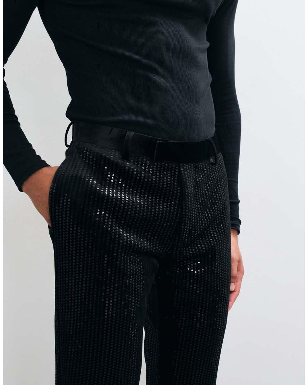 ASOS Blue Slim Suit Trouser for men