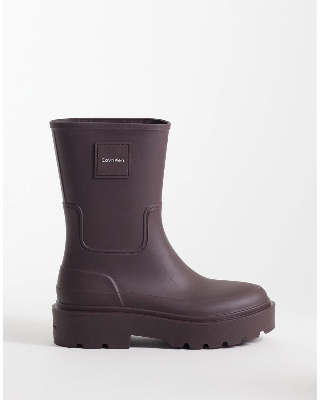 Calvin Klein Purple Chunky Rain Boots