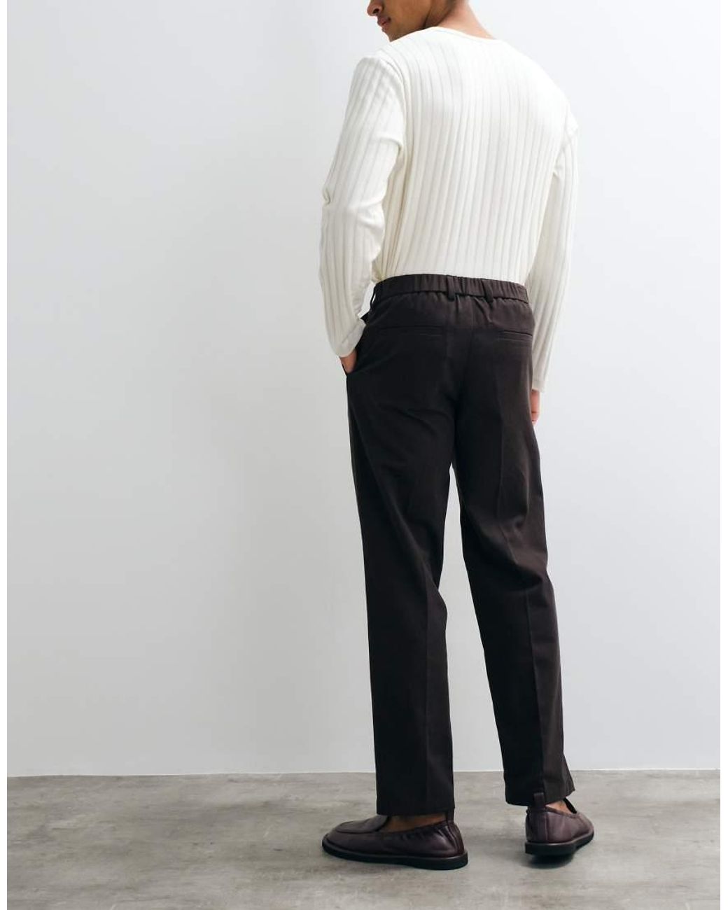ARKET Black Pue Cotton Pintuck Trouser for men