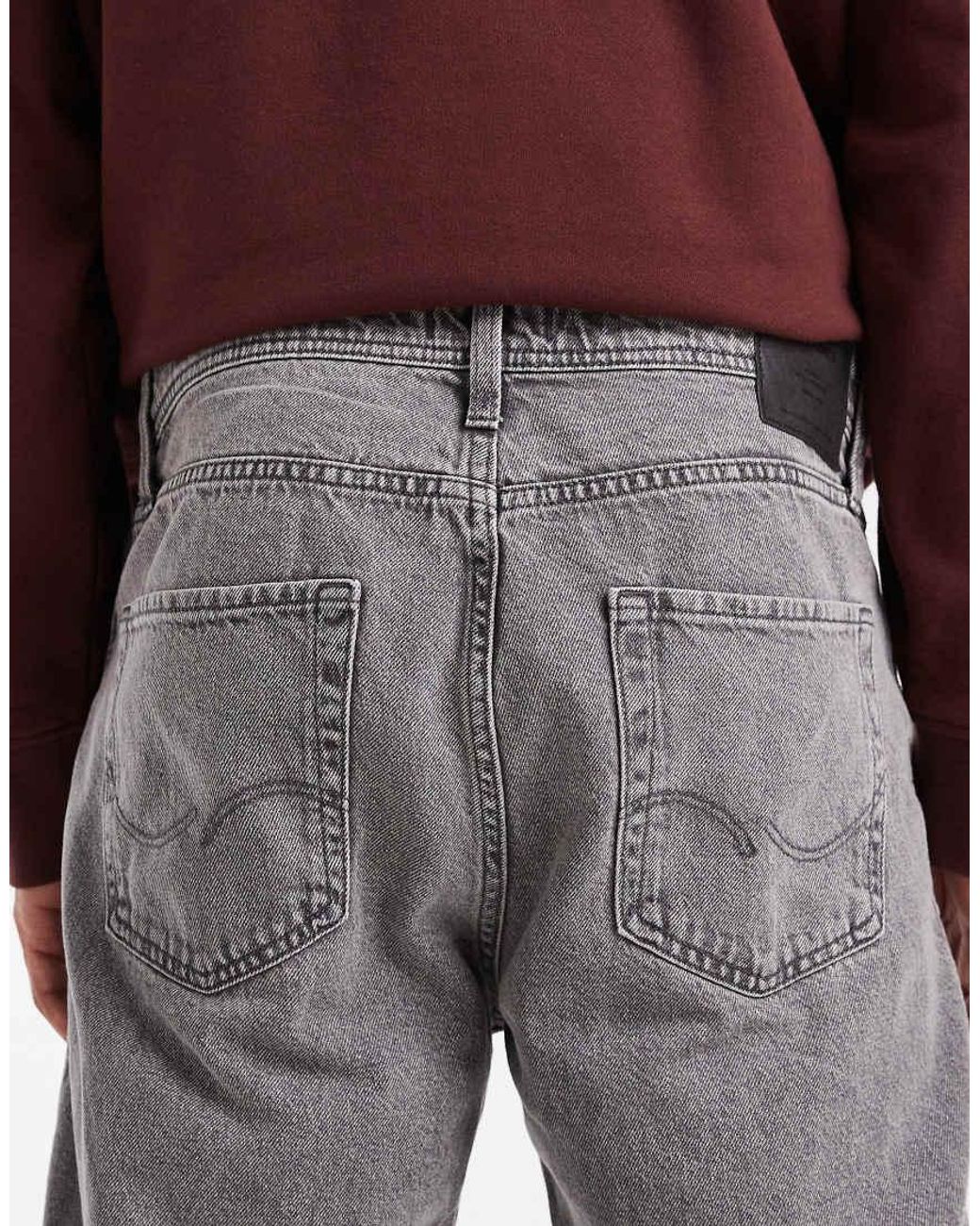 Vaqueros Grises De Corte Recto Chris De Jack & Jones de hombre de color Red
