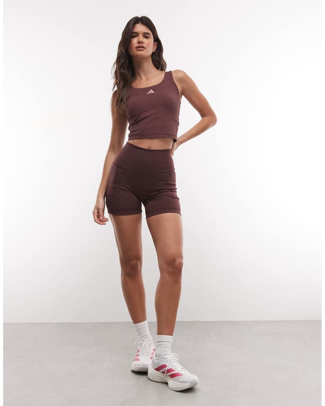 Adidas Originals Red Three Stripes Studios Tank Top