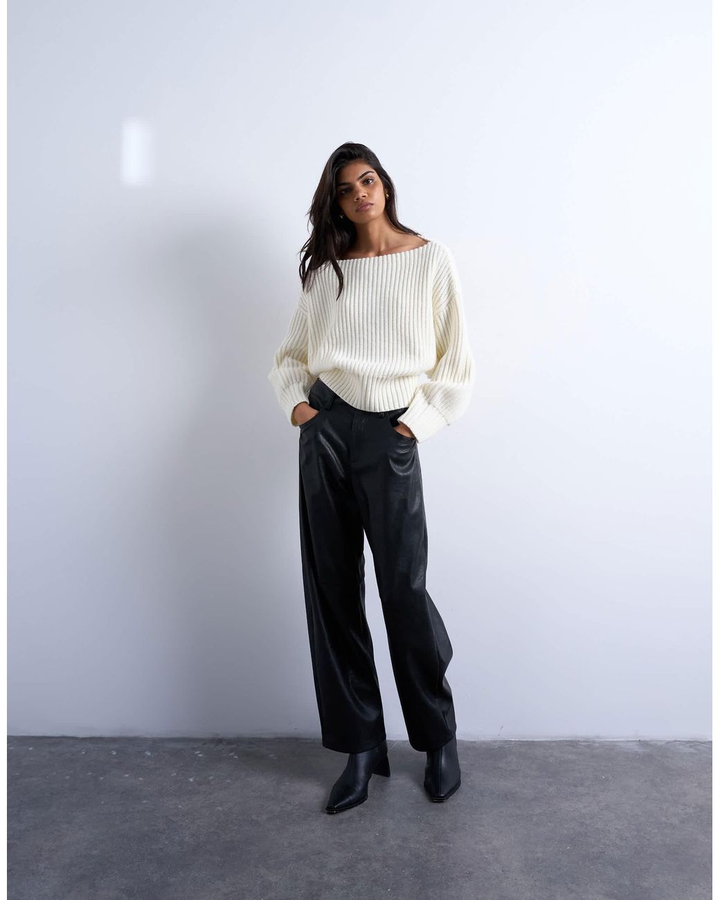 TOPSHOP White – strickpullover