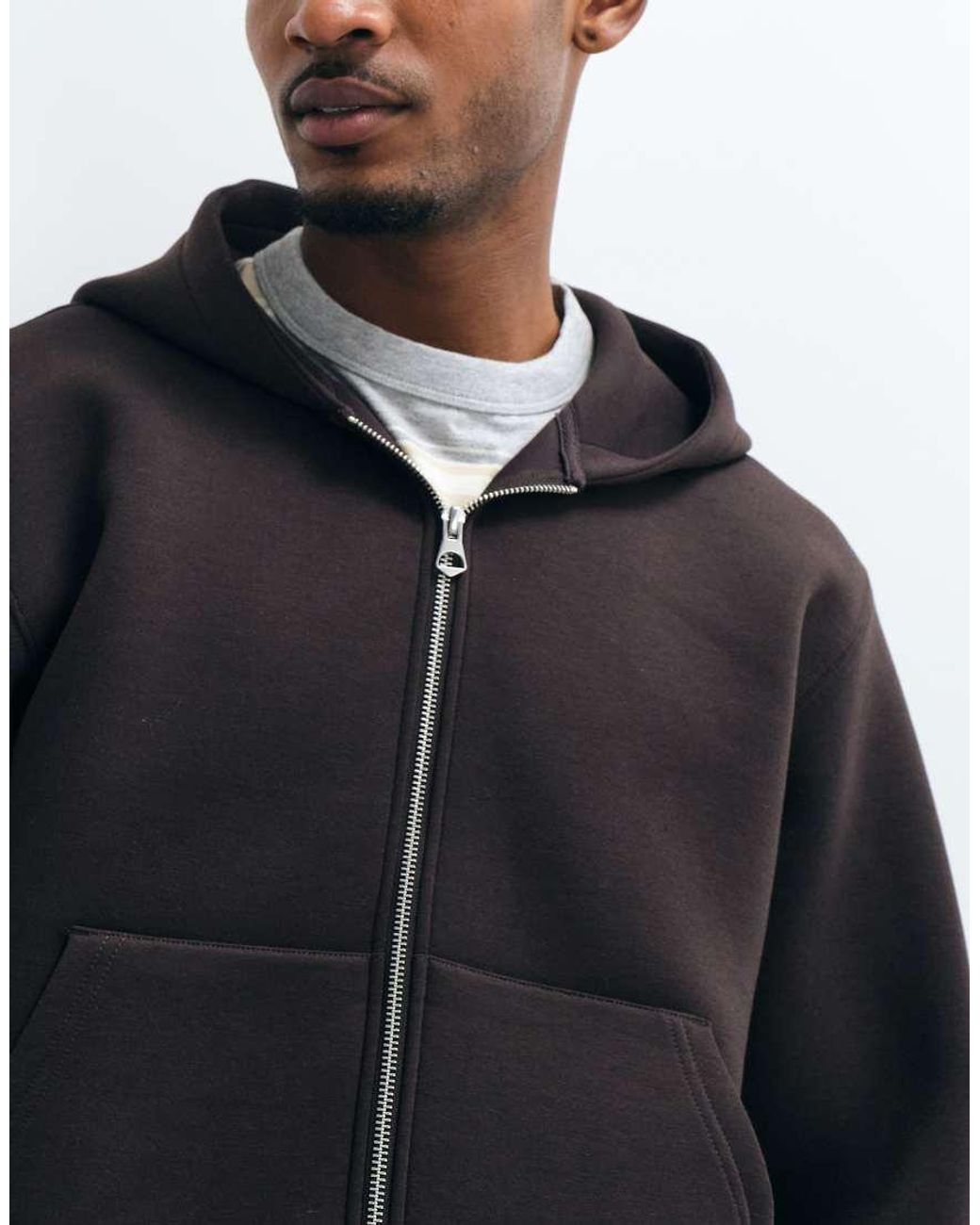 Jack & Jones Black Scubastyle Double Zip Through Hoodie for men