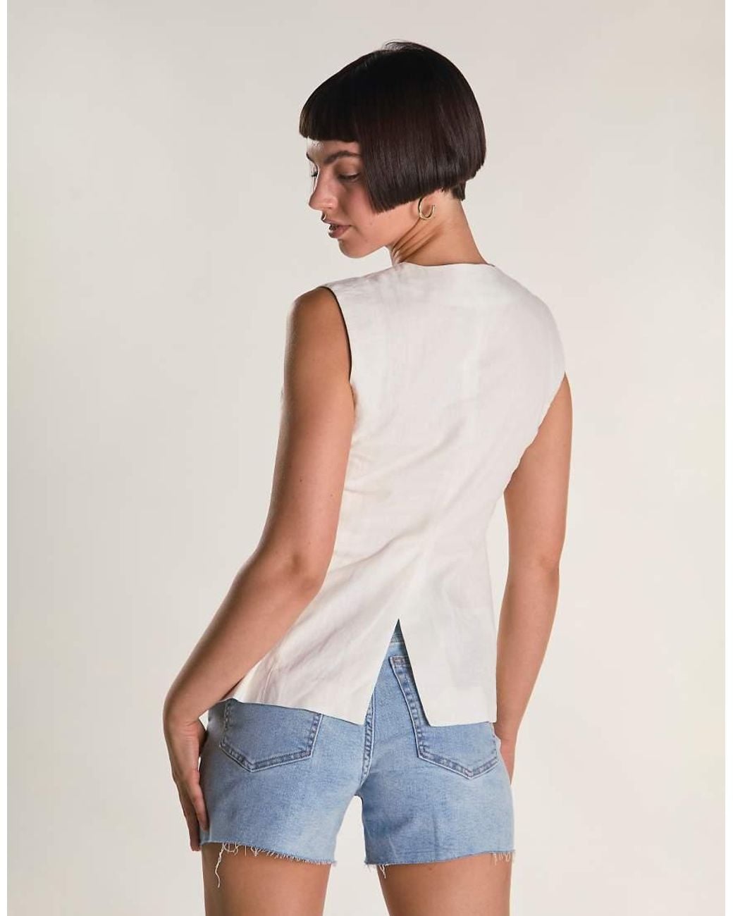 Glamorous Blue Slim Fit Stretchy Denim Short