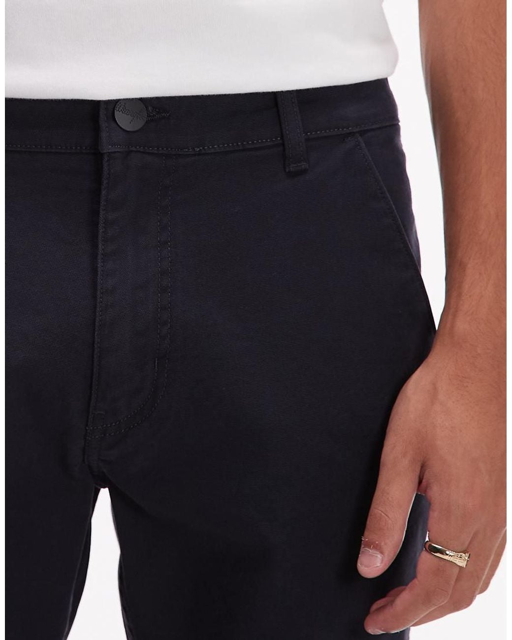 Wrangler Gray Regular Fit Chino Trousers for men