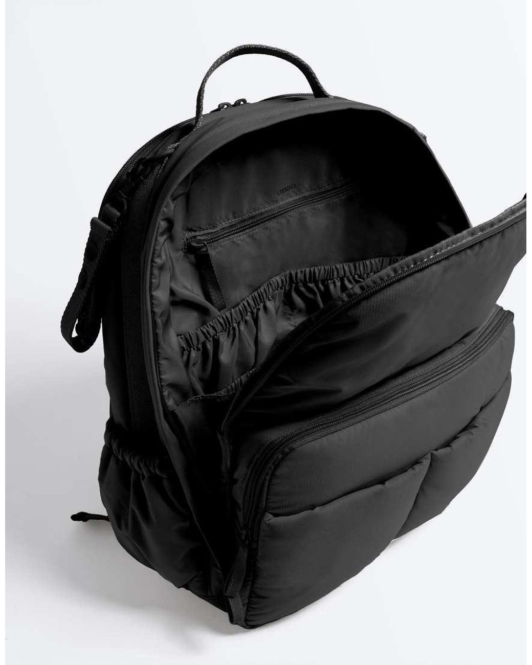 Oysho Black Maxi Maternity Backpack