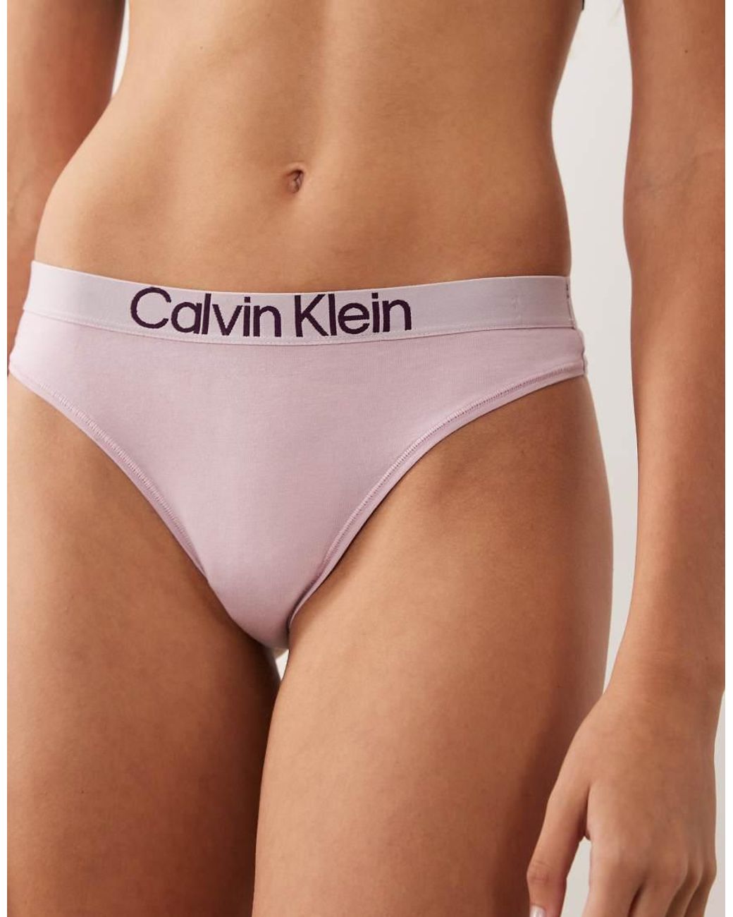 Extra Soft Cotton Calvin Klein de color Purple