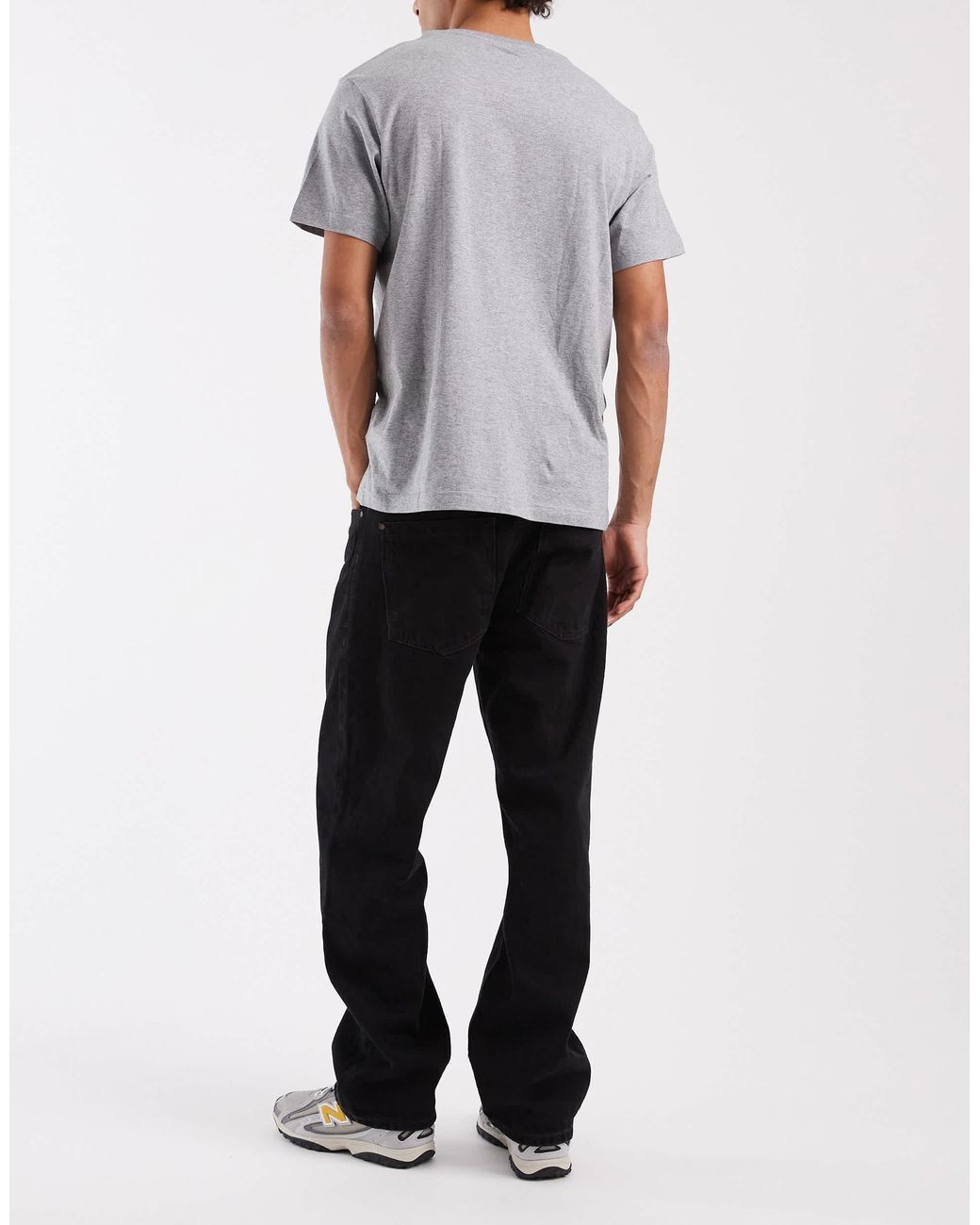 Jean droit ample - délavé Blend pour homme en coloris Black