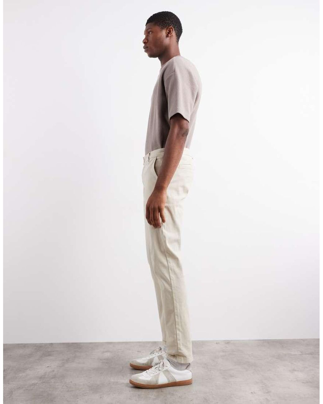 ASOS Natural Slim Chinos for men
