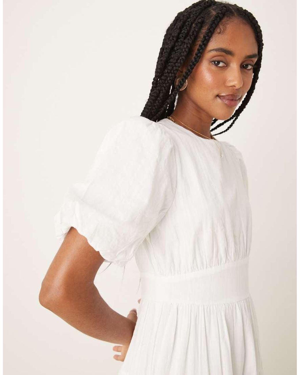 Nobody's Child Natural Ricky Midi Dress