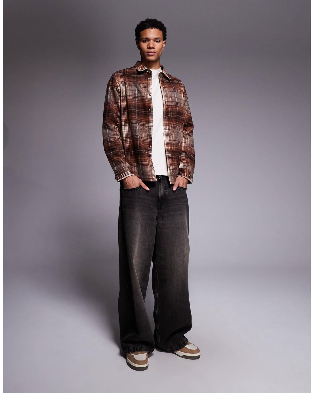 ASOS Brown Overshirt for men