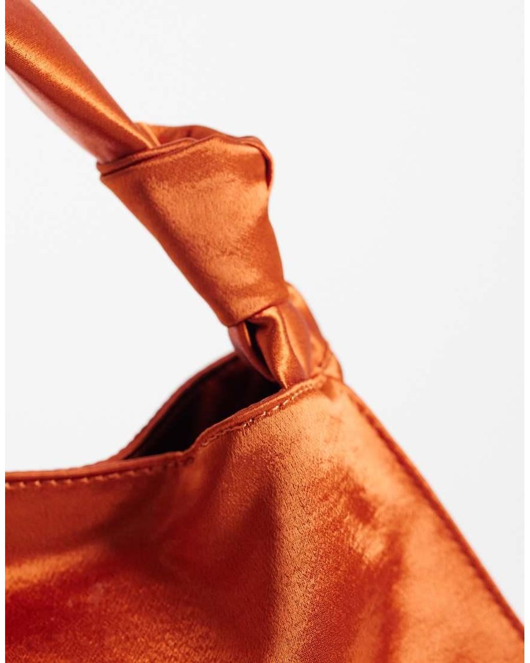 ASOS Red Satin Small Shoulder Bag