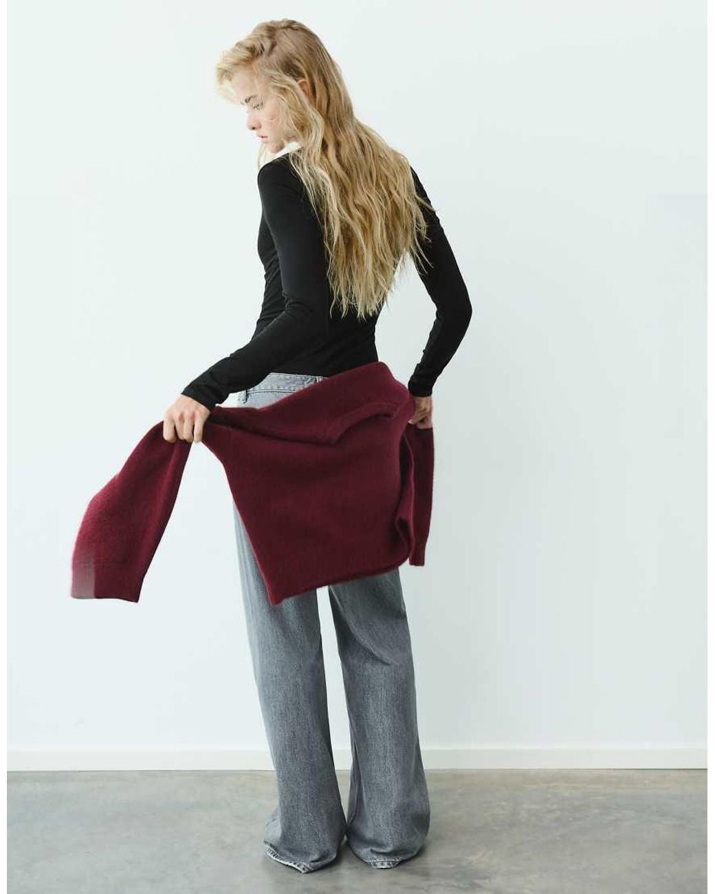 Pull&Bear Body Met V-Hals in het Black