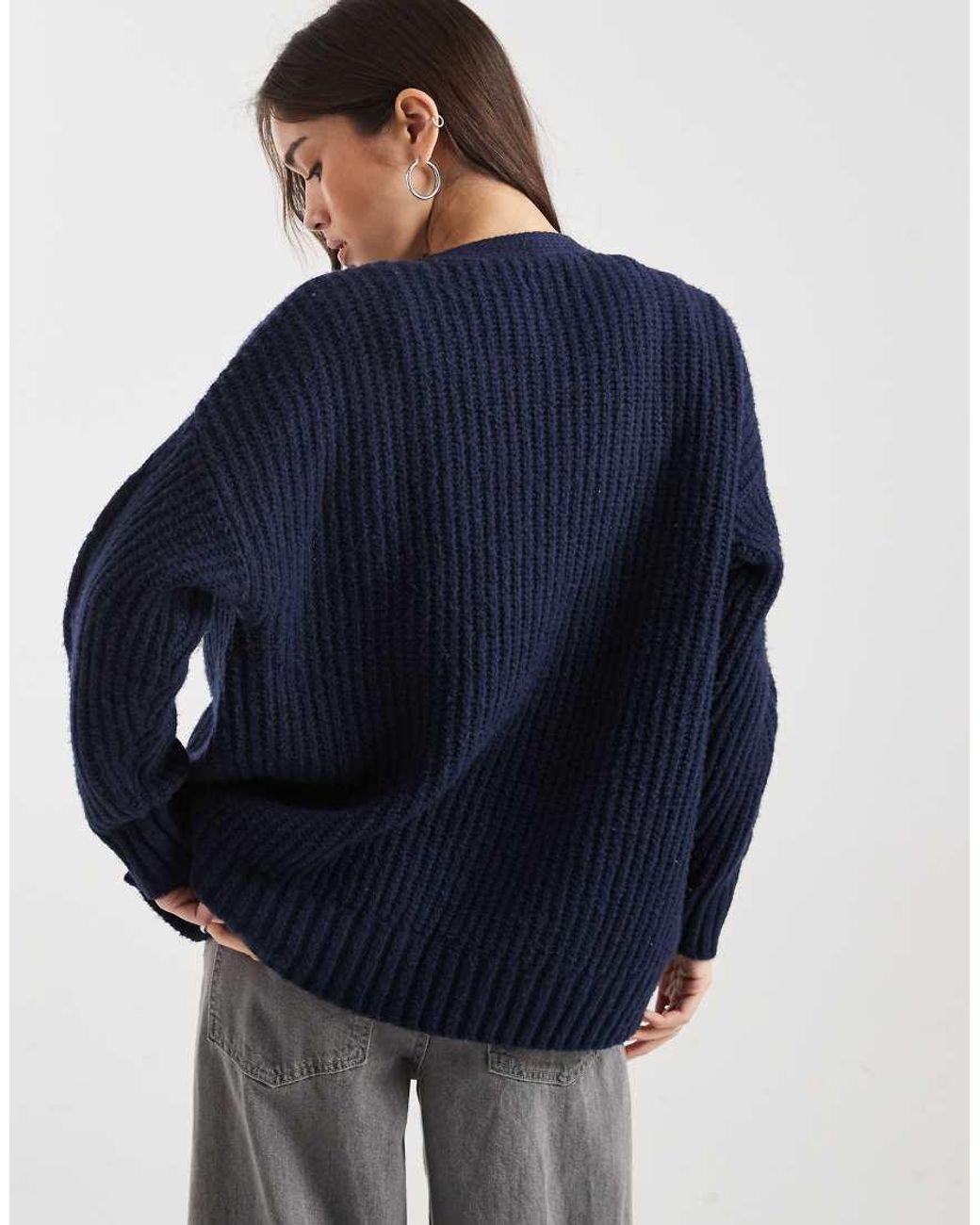 Hollister Blue Open Cardigan