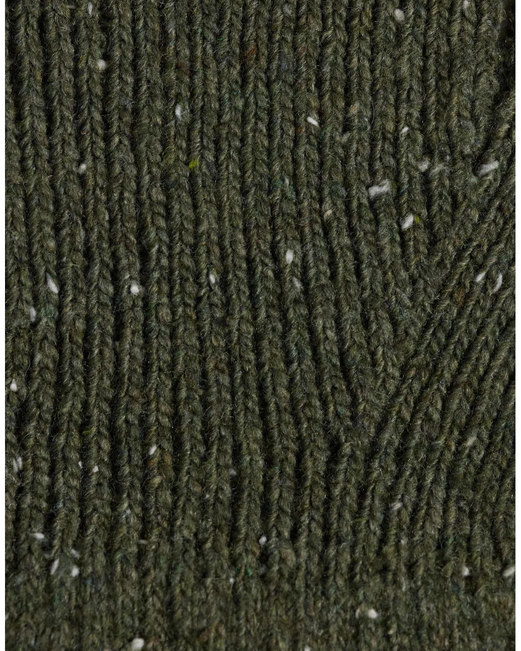ASOS Green Speckled Ribbed Gloves for men