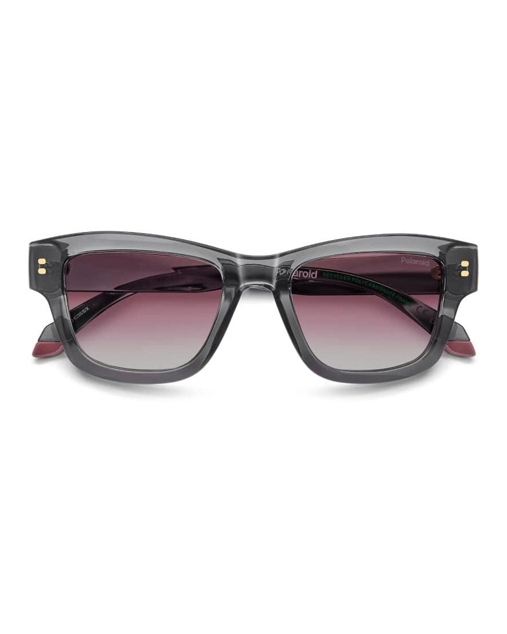 Polaroid Sunglasses Gray Polaroid Rectangular Sunglasses