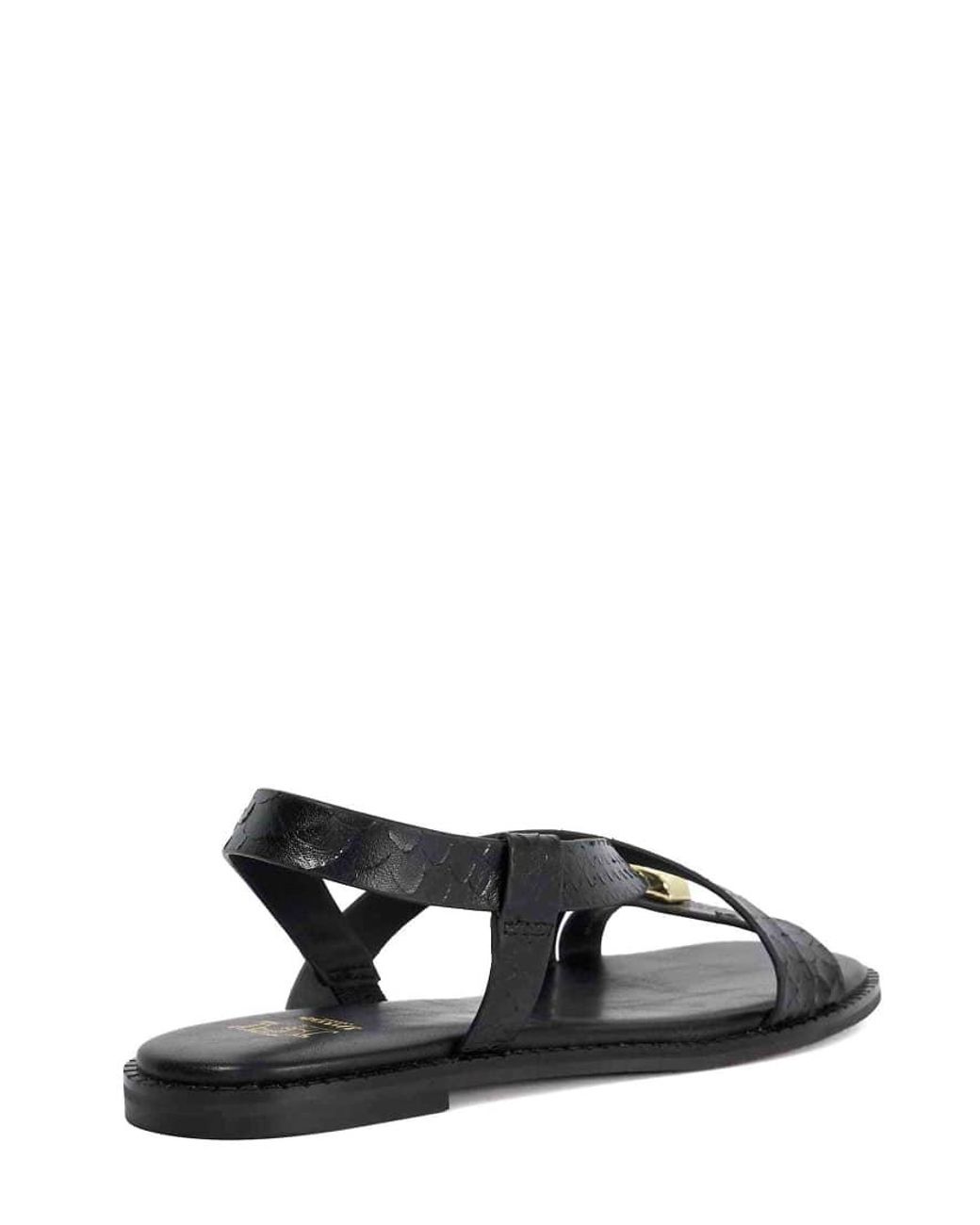 Dune Black Lite Casual Sandals