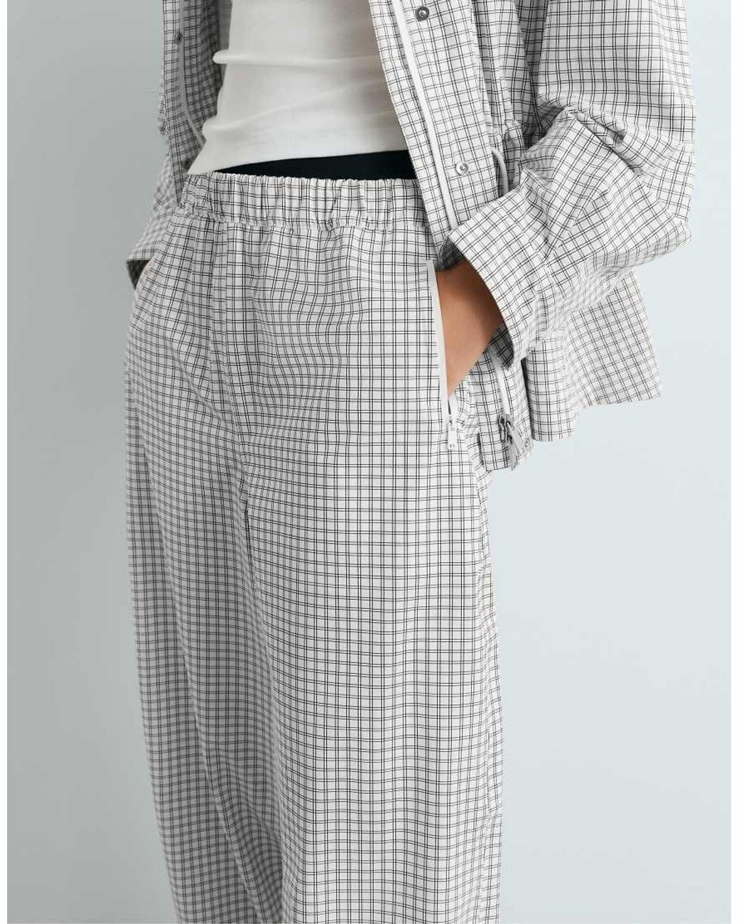Oysho Gray 10K Waterproof Balloon Trousers