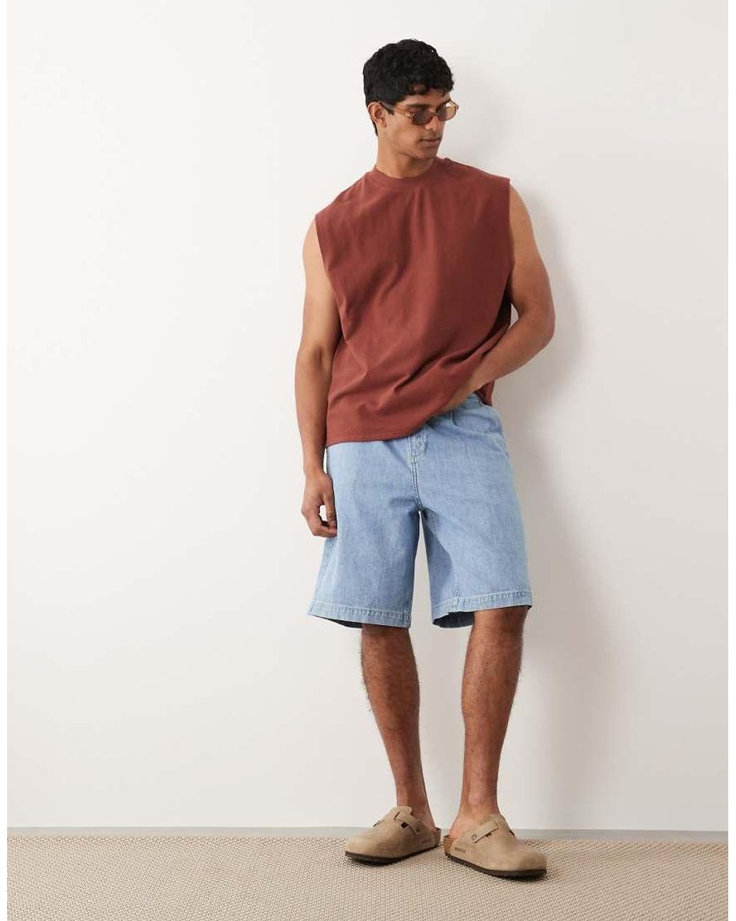 ASOS Red Oversized Tank for men