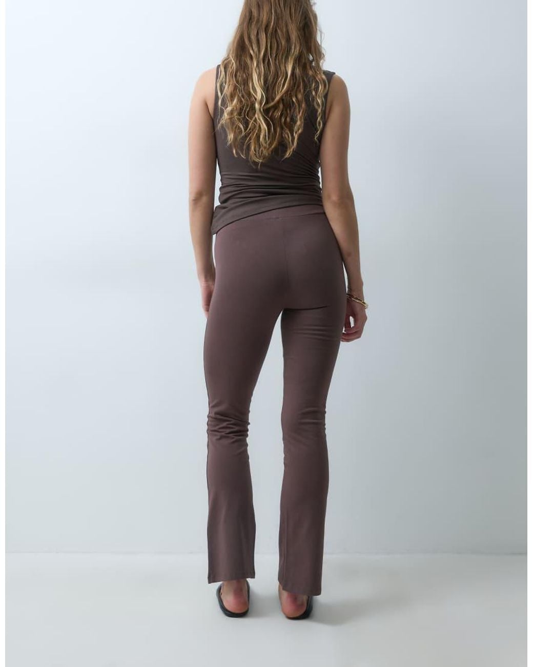 New Look Brown Kickflare Legging