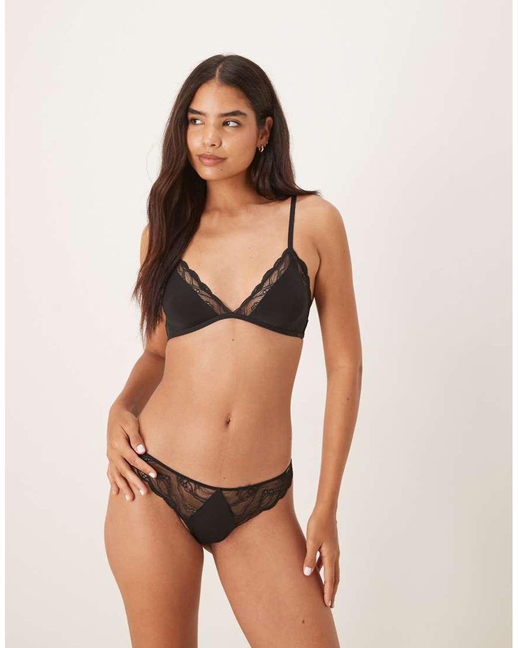 Calvin Klein Natural Sensual Stretch Lace Thong