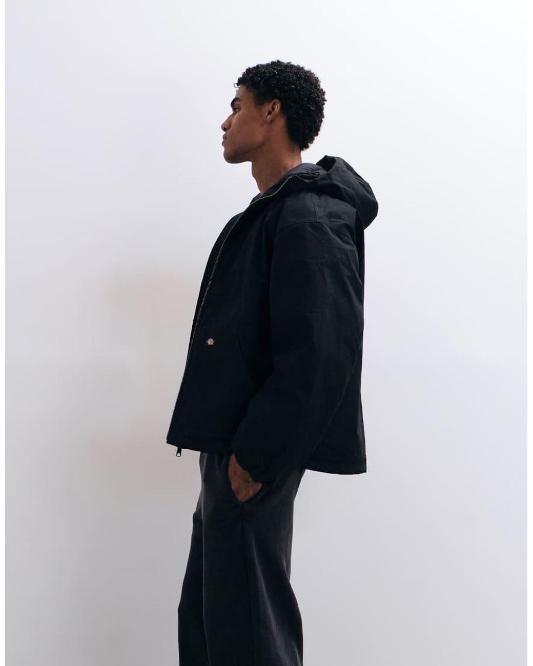 Dickies Blue Safford Hooded Puffer Jacket for men