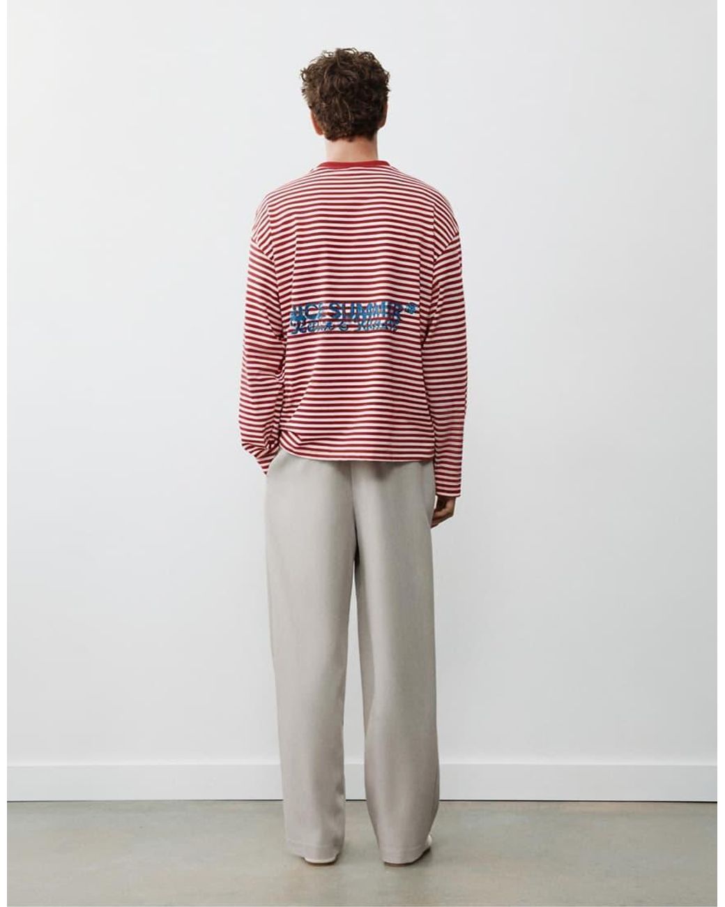 Pull&Bear Natural Tailored Darted Trousers for men