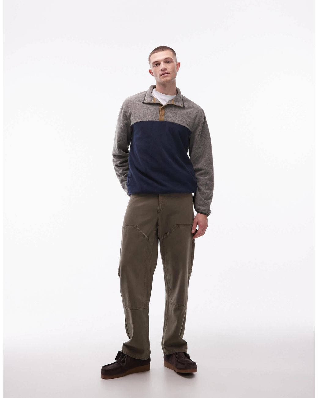 Abenaki - polaire à enfiler avec demi patte Element pour homme en coloris Blue