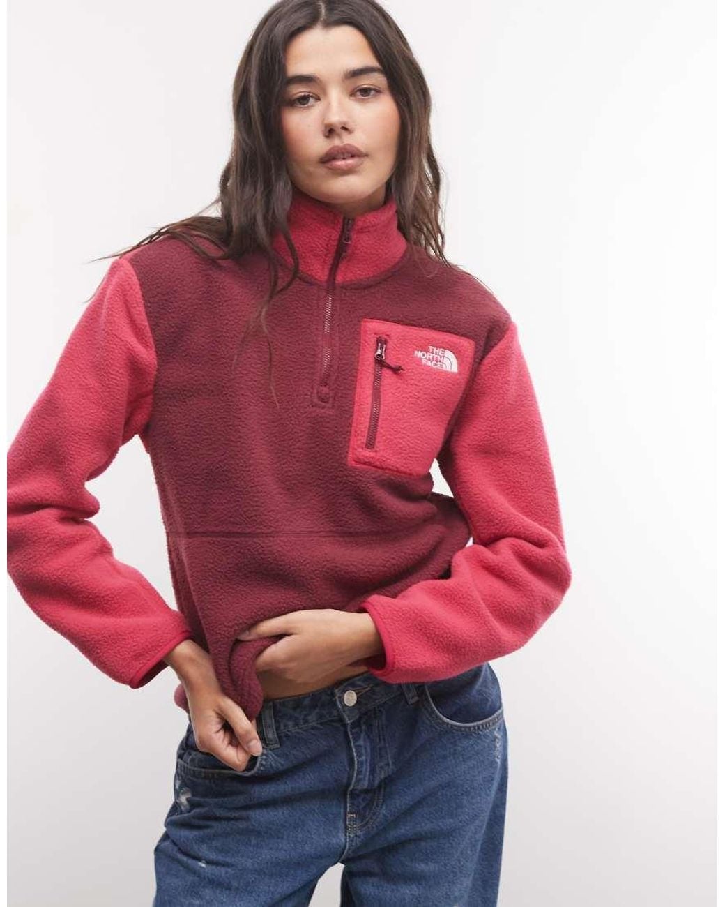 The North Face Red Yumiori 1/4 Zip