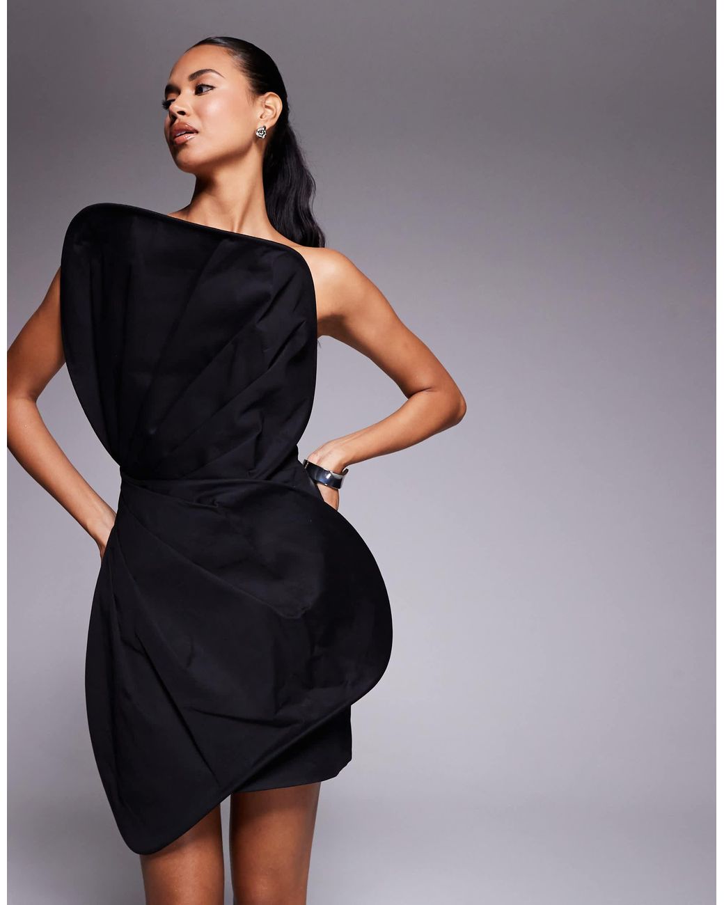 ASOS Structured Extreme Sculpt Mini Dress in Black | Lyst