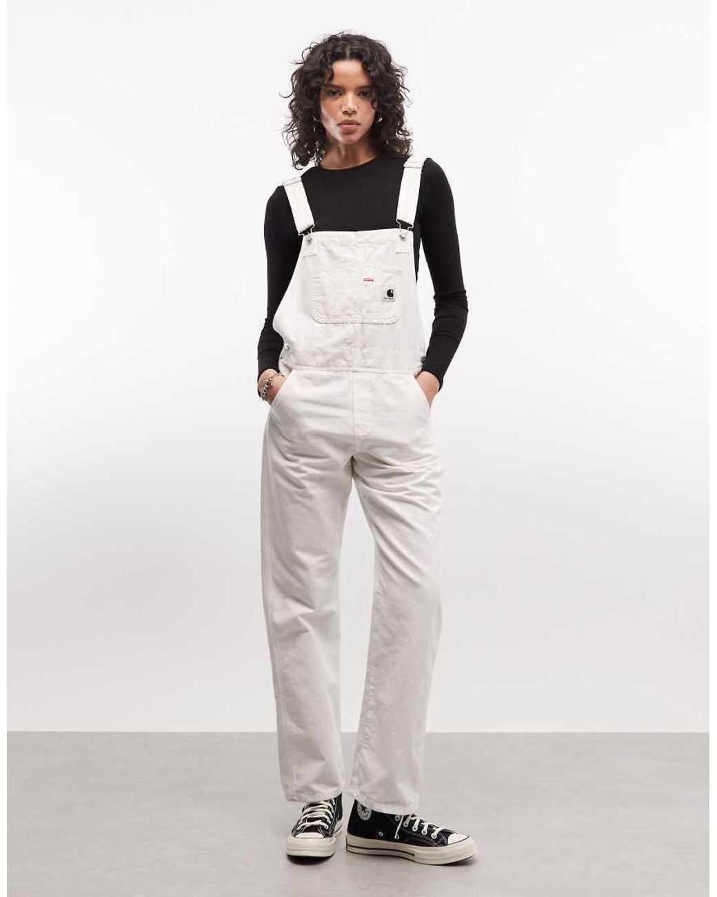 Carhartt White Denim Dungarees
