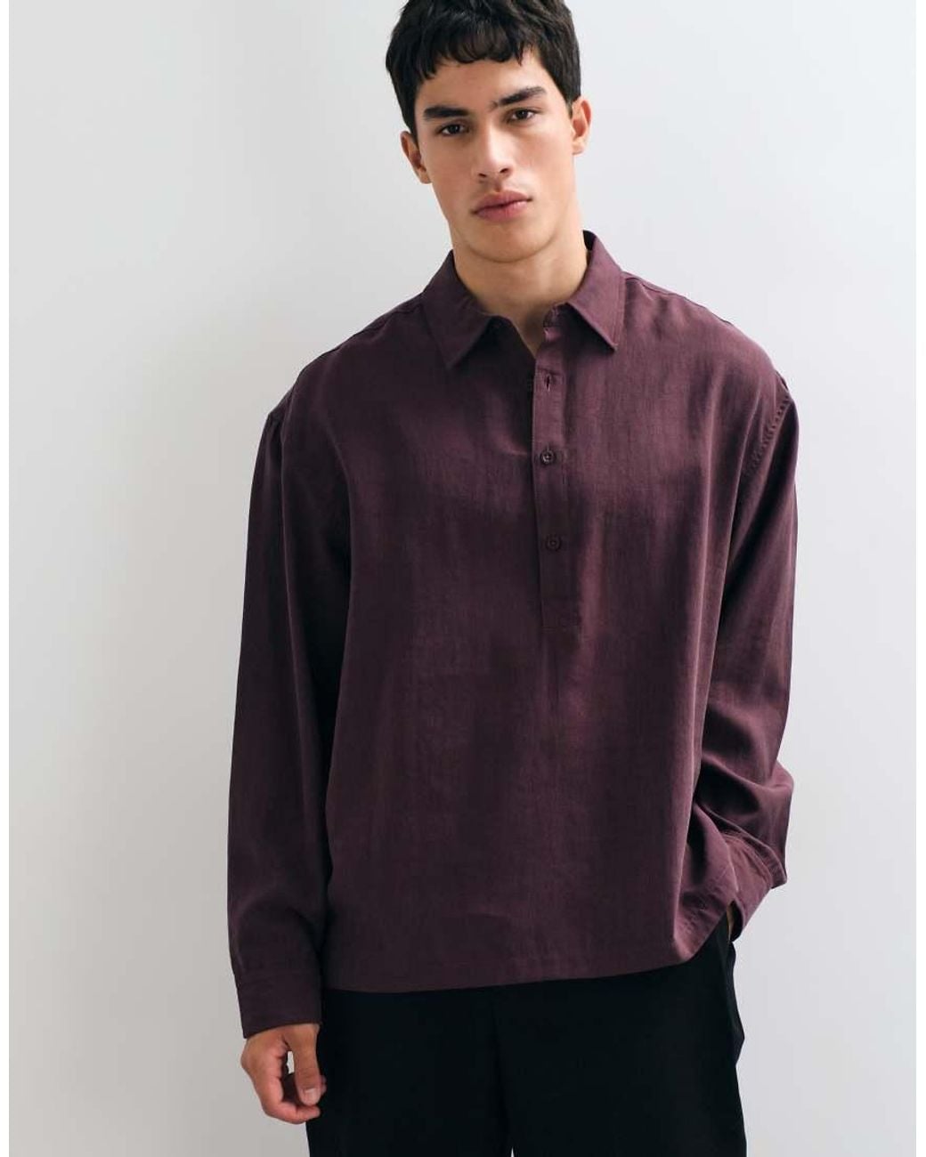 ASOS Blue Oversized Rugby Shirt for men