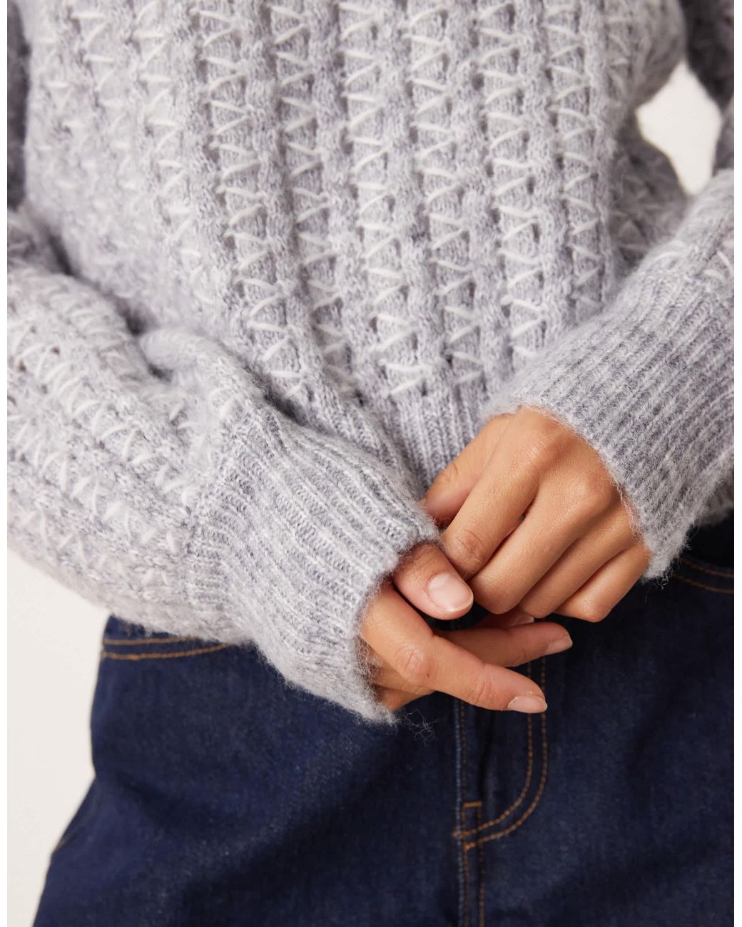 Vila Gray – strickpullover