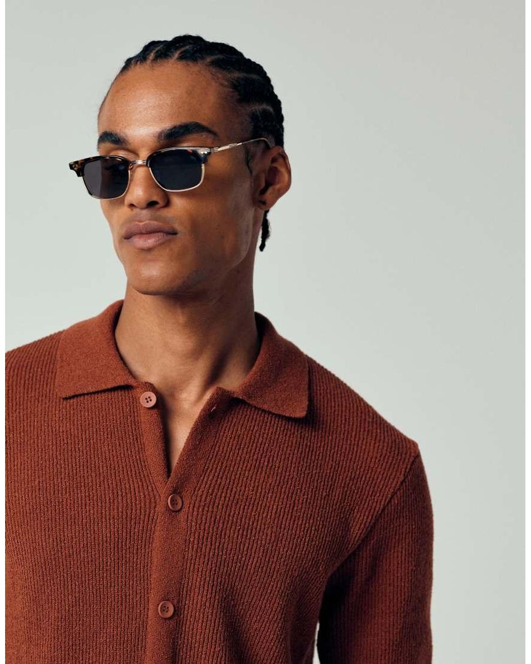 Camicia di Only & Sons in Brown da Uomo