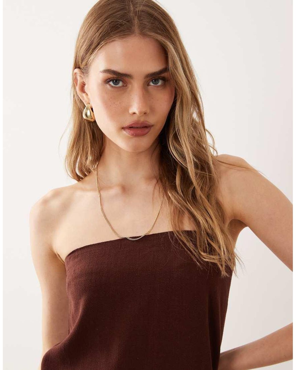 Miss Selfridge Linen Look Tailored Bandeau