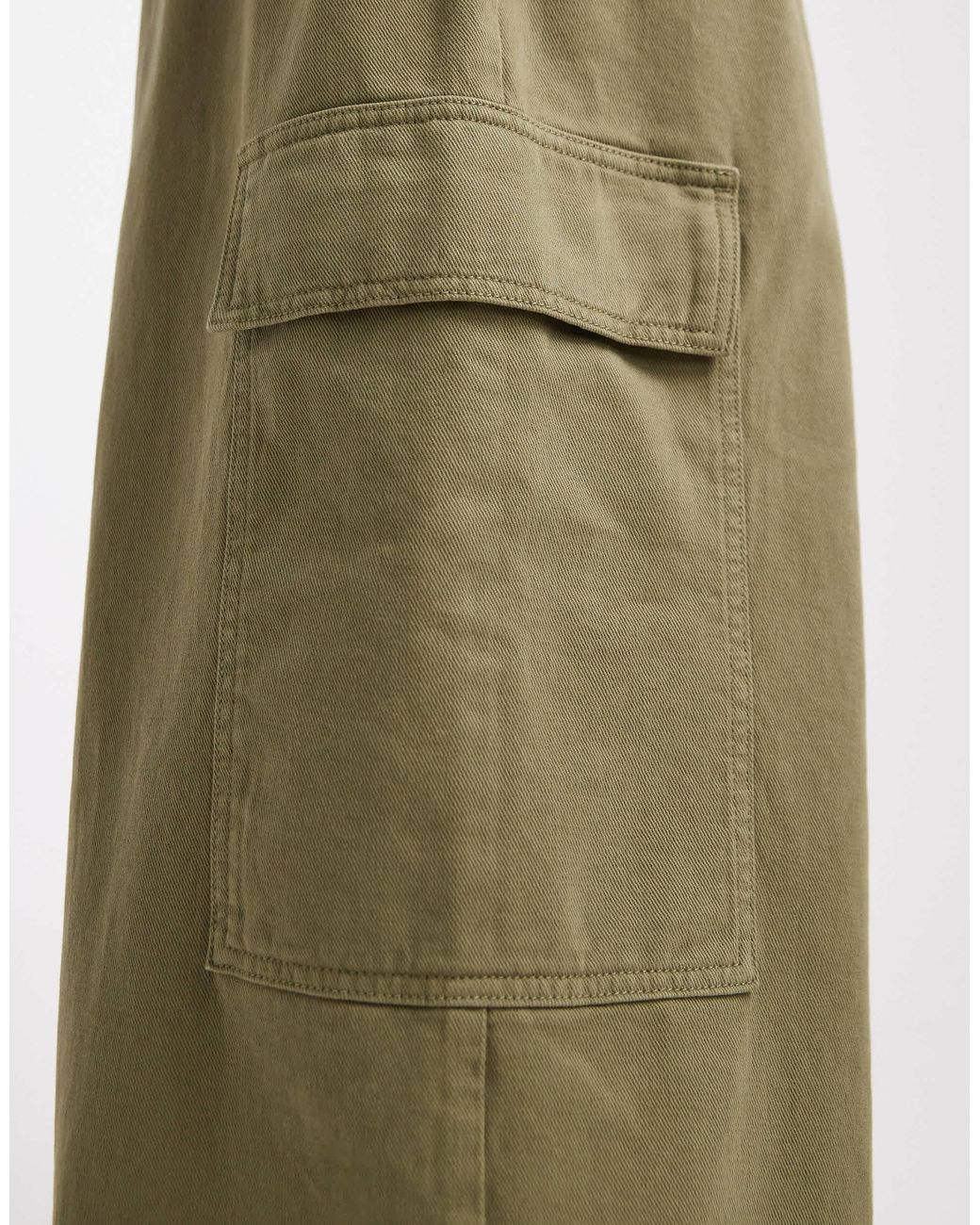 ASOS Green Utility Washed Cargo Pants
