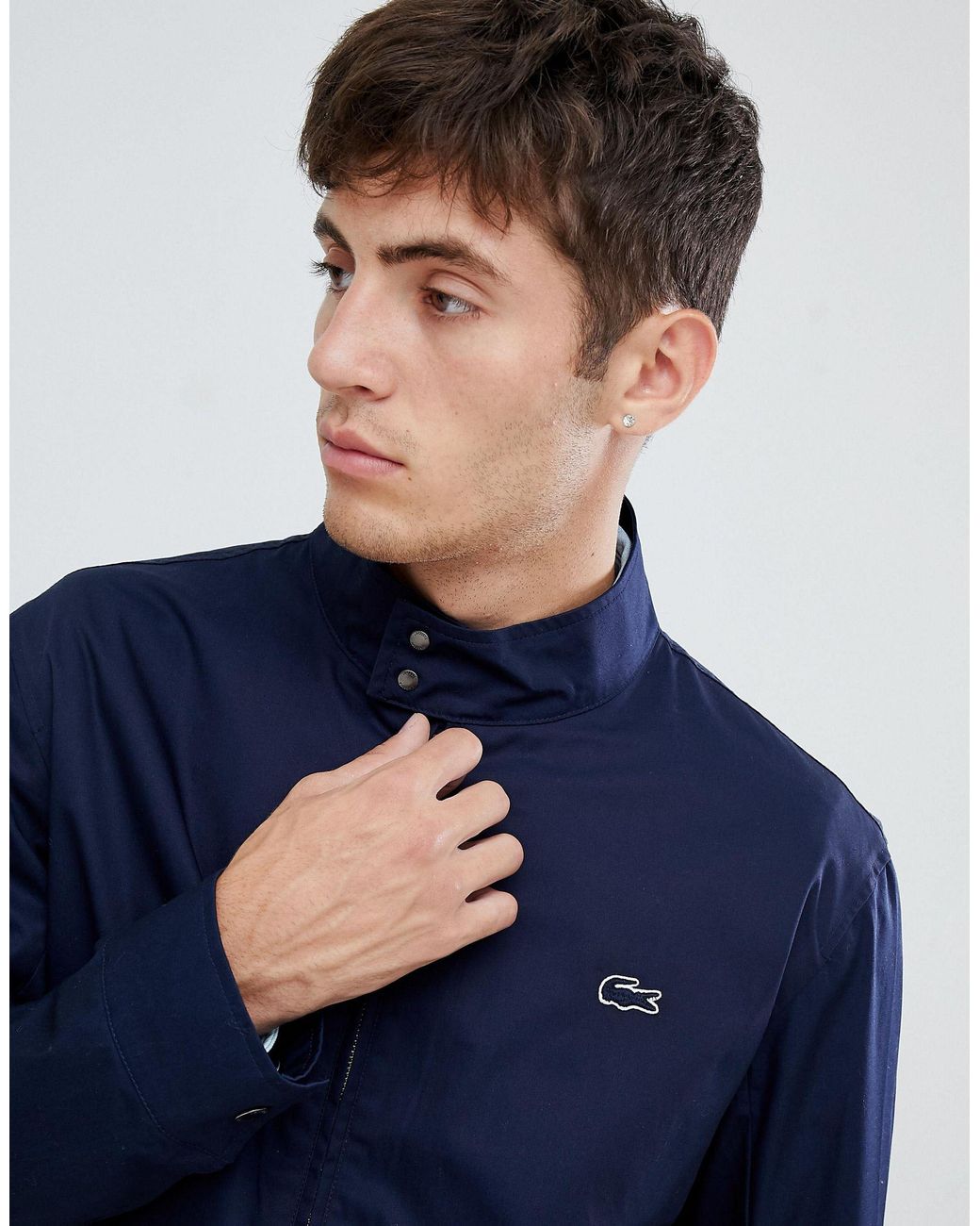 Lacoste Harrington Jacket in Navy (Blue) for Men | Lyst