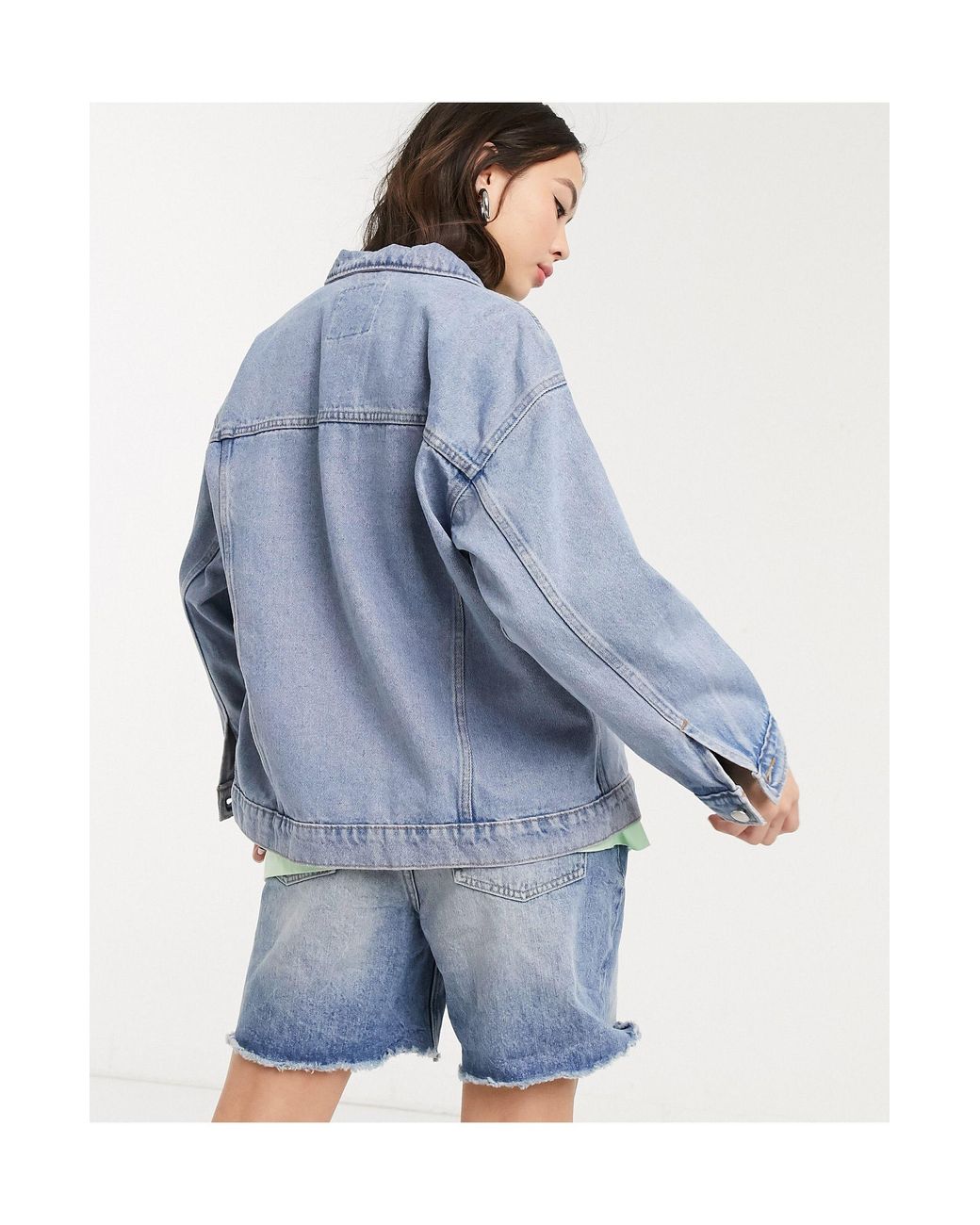 monki oversized denim jacket