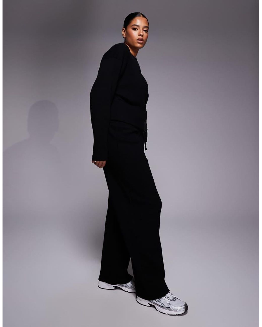 ASOS Black Weekend Collective Curve Co-Ord Cinched Waist Waffle Cardigan