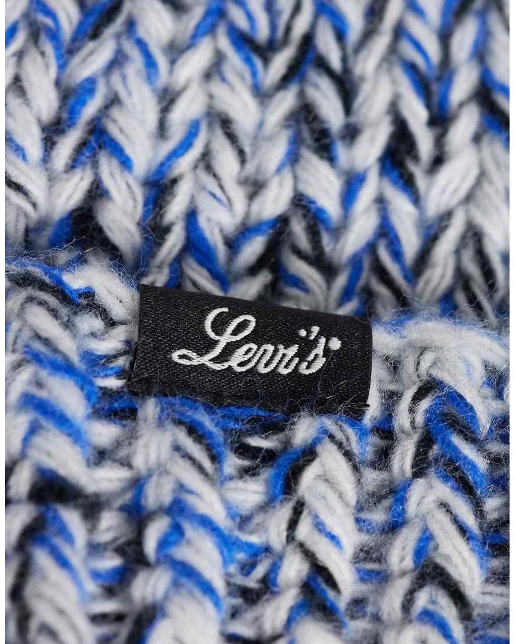 Levi's Blue Gigi Chunky Beanie