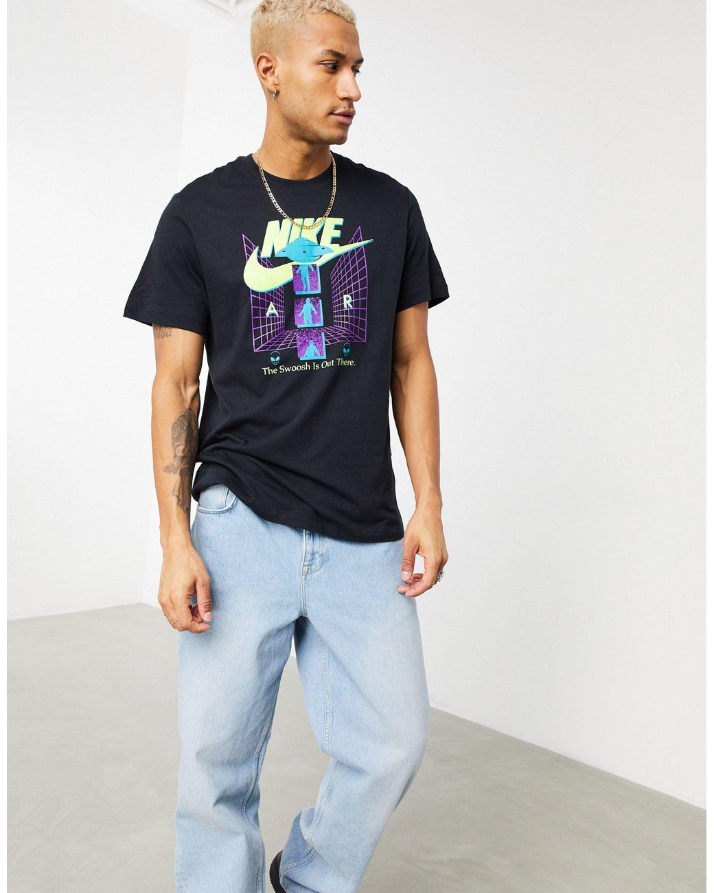 Nike Air Alien Abduction T-shirt in Black for Men | Lyst