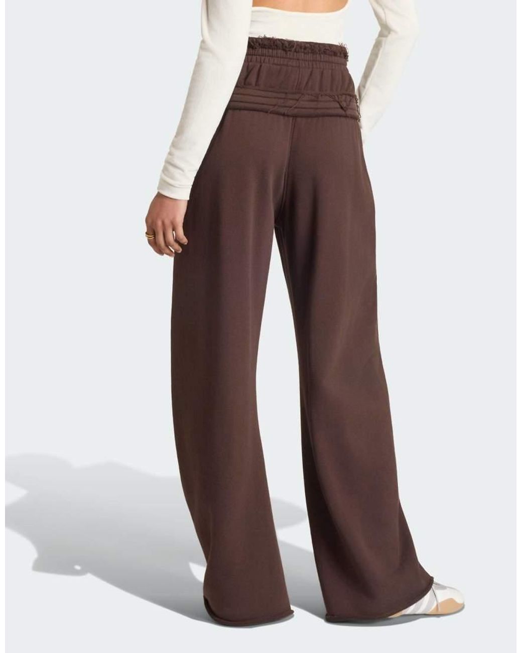 Adidas Originals Brown Sst Double Waisted Pant
