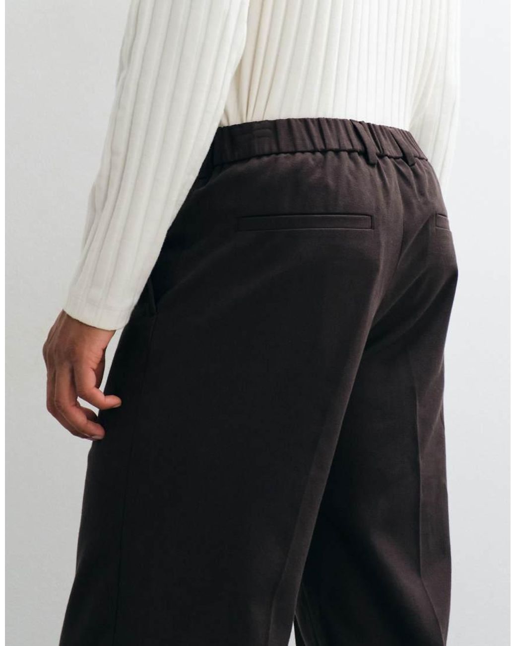 ARKET Black Pue Cotton Pintuck Trouser for men