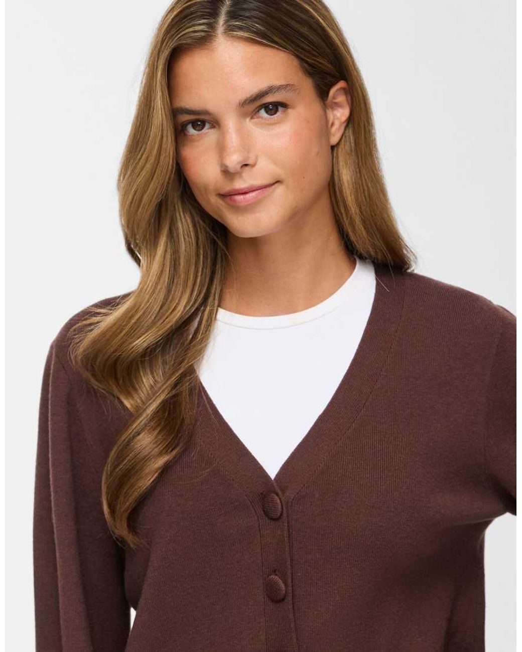 Vila Brown Knitted Cardigan