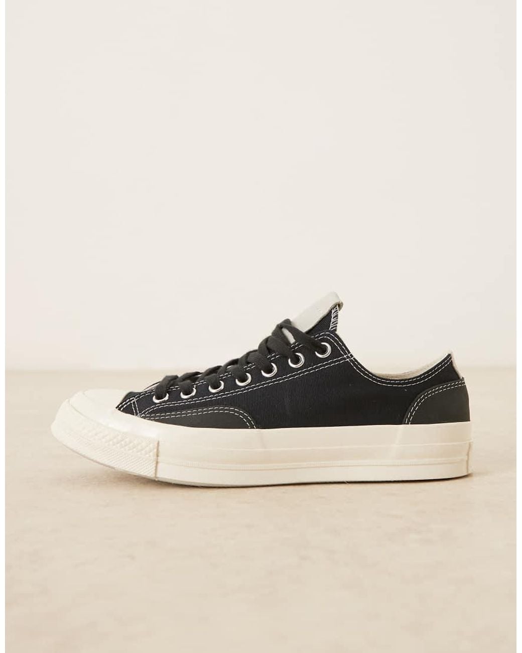 Converse Black Chuck 70 Ox Trainers With Mixed Material for men