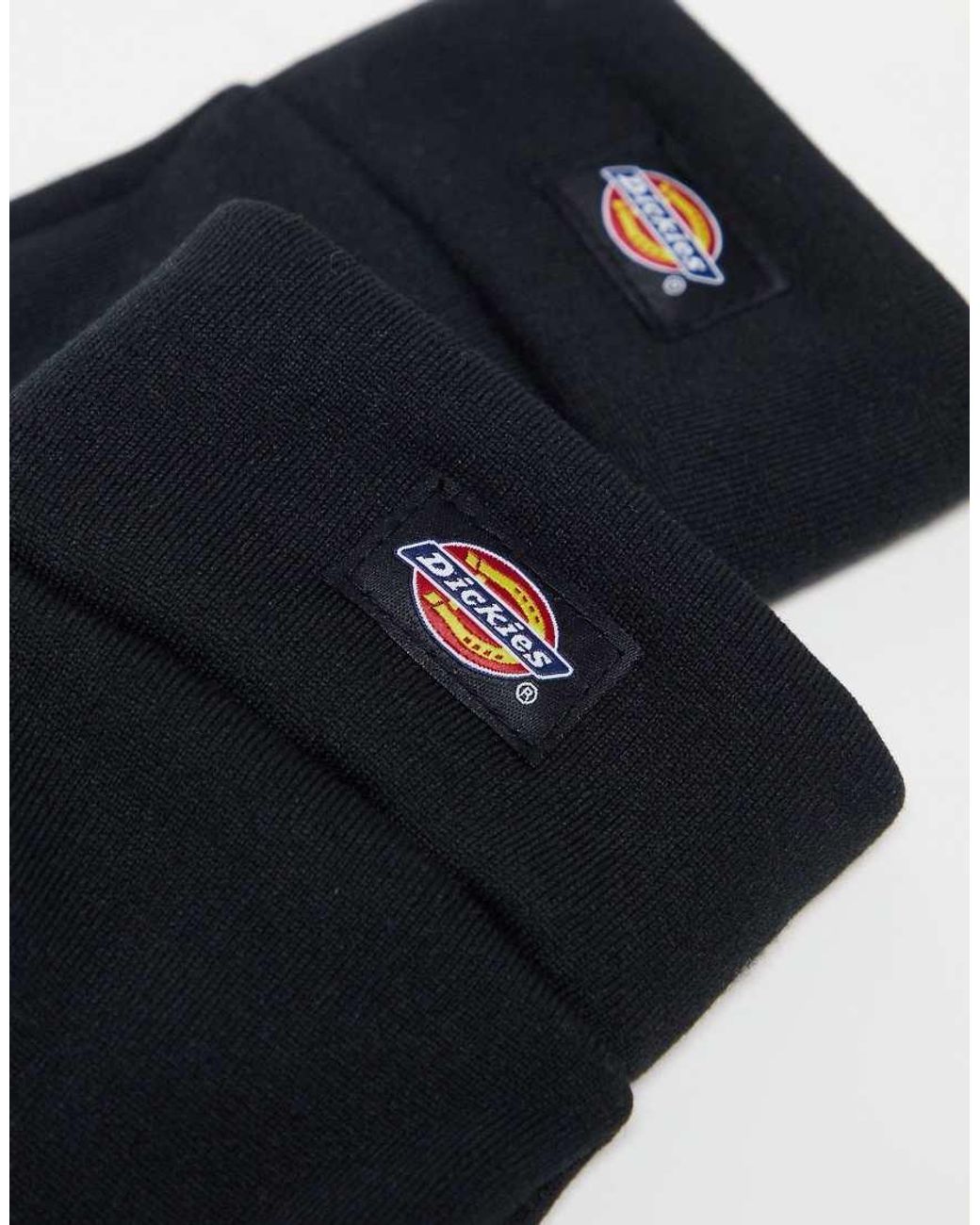Dickies Black Oakport Touch Gloves