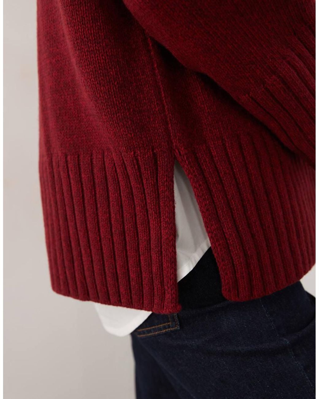 Barbour Red Gaia Knitted Jumper