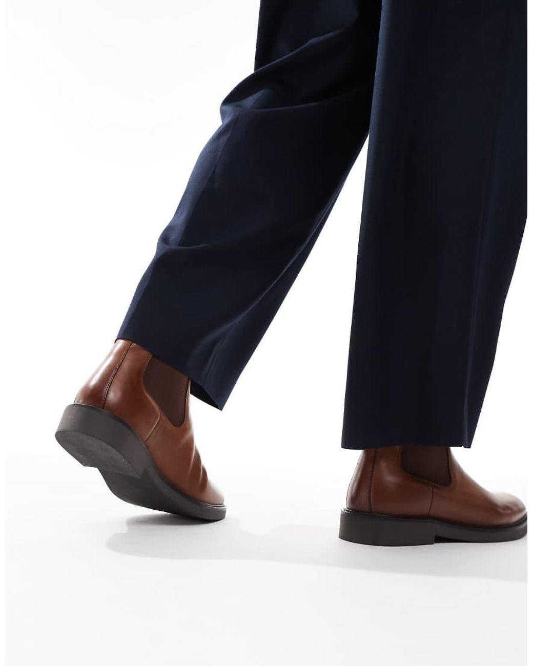 ASOS Blue Chelsea Boots for men