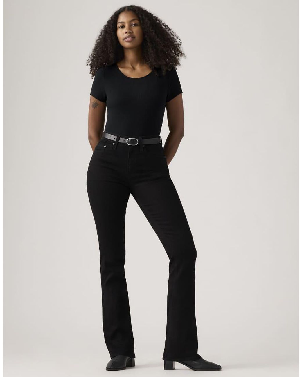Levi's Black 725 High Rise Bootcut Jeans